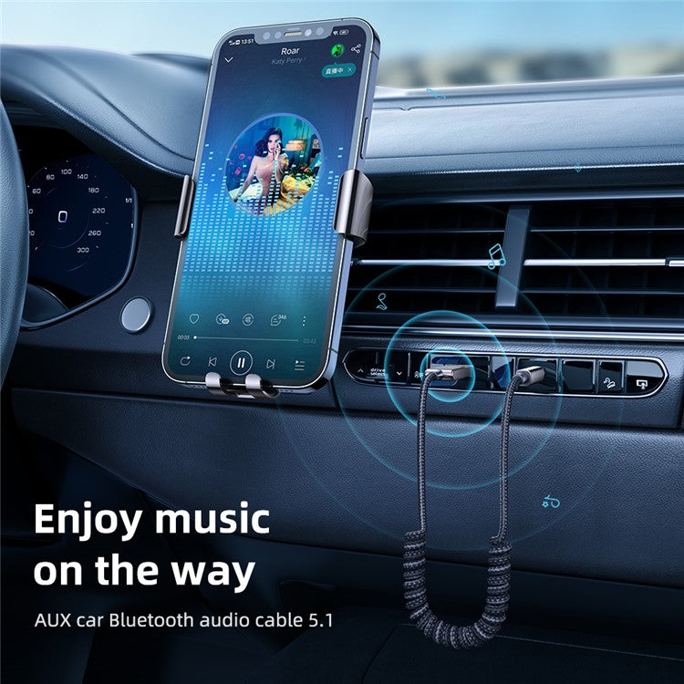 MCDODO CA-8700 MDD 1.2m Aux Bluetooth Adapter Dongle Cable for Car 3.5mm Jack Aux Receiver Speaker Audio Music Transmitter
