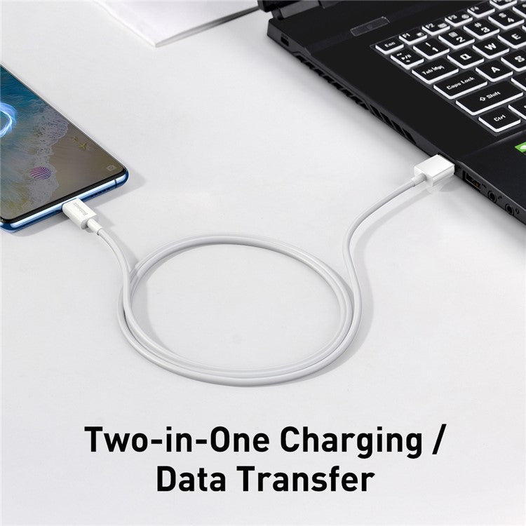 BASEUS Superior Series Fast Charging Data Cable USB to Micro 2A Cord 1m - White