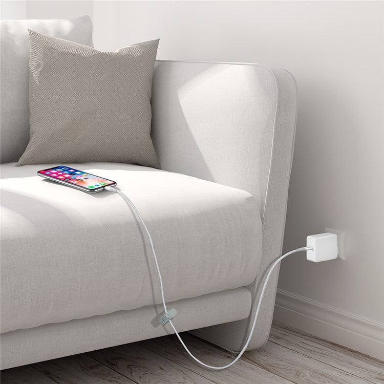 ESR for iPhone 15 Series 1m USB-C to Lightning Braided Nylon Cable with MFi Certificate - White