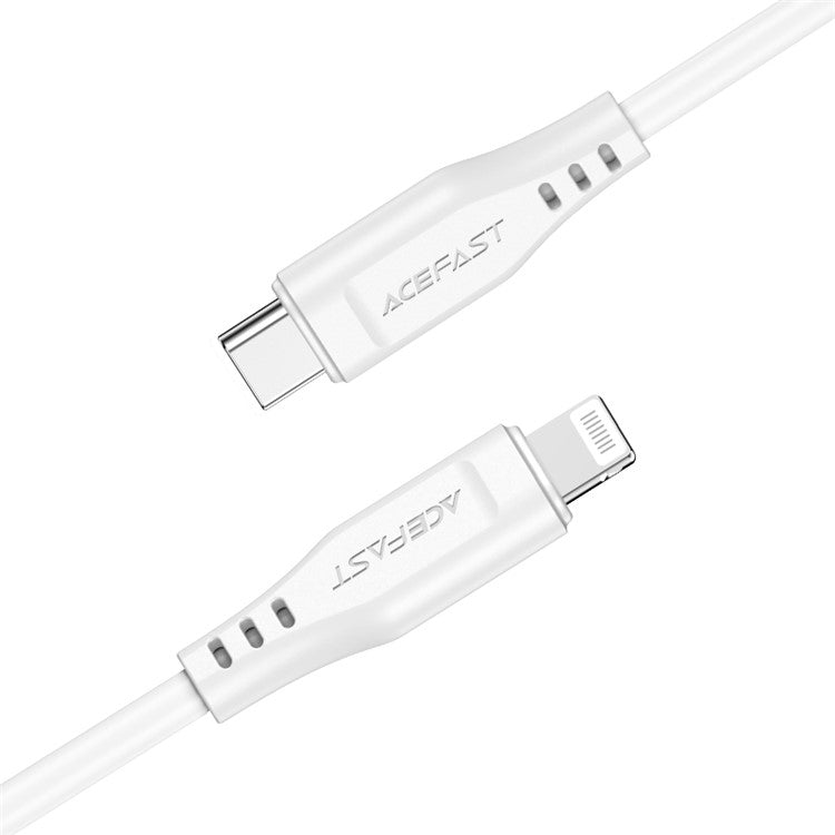 ACEFAST C3-01 MFI Certified USB-C to Lightning TPE Charging Data Cable Support PD30W Fast Charging 1.2m - White