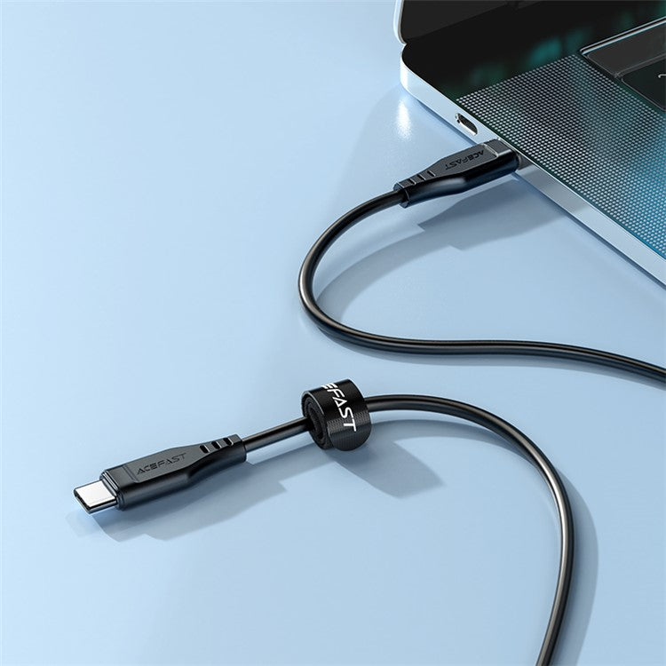 ACEFAST C3-03 for iPhone 15 Series 60W High Power USB-C to USB-C TPE Charging Data Cable 1.2m - Black