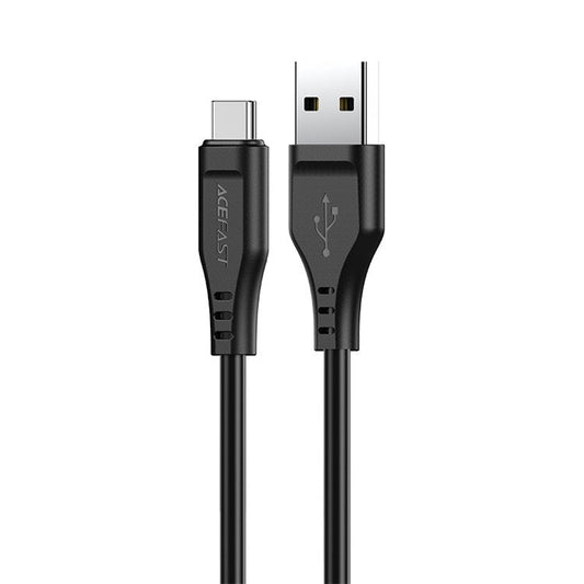 ACEFAST C3-04 for iPhone 15 Series USB-A to USB-C Data Cable 3A Max TPE Charging Cord 1.2m - Black