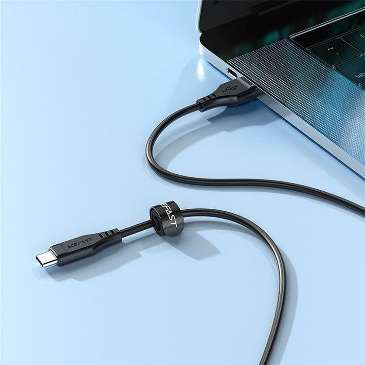 ACEFAST C3-04 for iPhone 15 Series USB-A to USB-C Data Cable 3A Max TPE Charging Cord 1.2m - Black