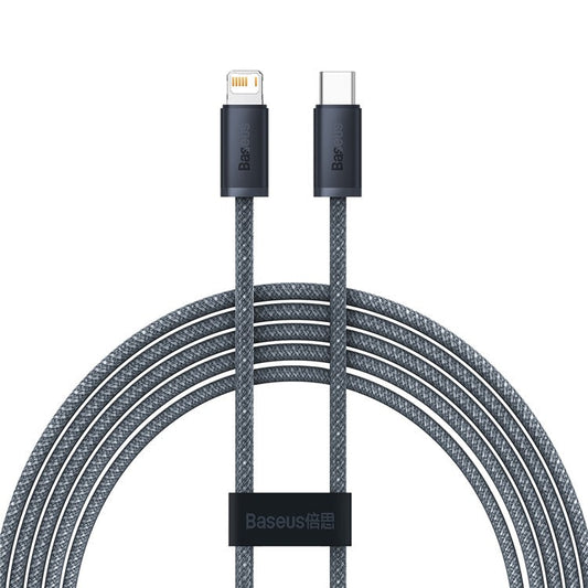 BASEUS 2m Dynamic Series Fast Charging Data Cable Type-C to iP 20W 2.4A Charger Cord - Dark Grey