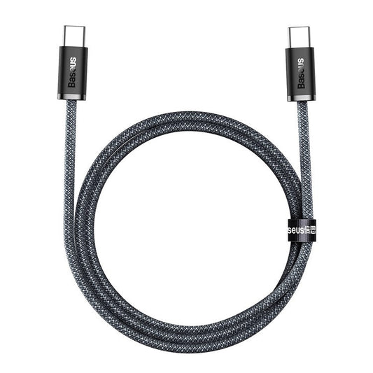 BASEUS Dynamic  Series for iPhone 15 Series 100W 1m Fast Charging Data Cable Type-C to Type-C Cord - Dark Grey