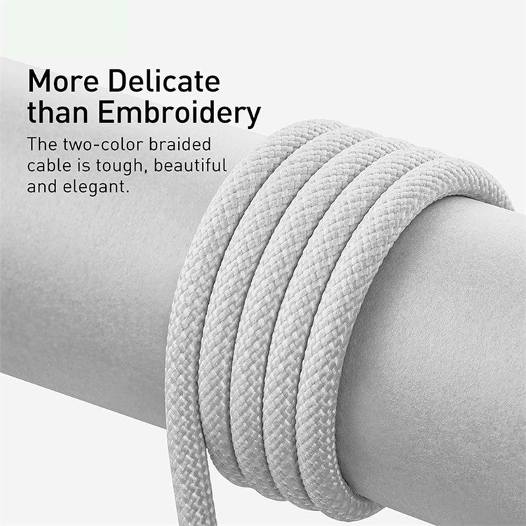 BASEUS Dynamic Series 2.4A 1m Fast Charging Data Cable USB to iP Charging Cord - White