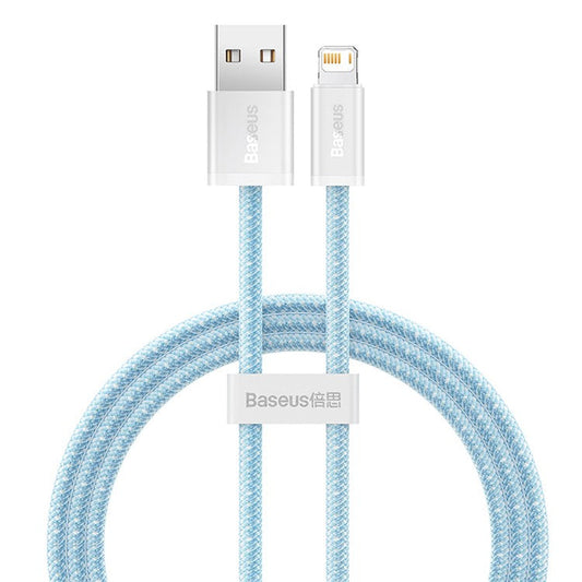 BASEUS Dynamic Series 2.4A 1m Fast Charging Data Cable USB to iP Charging Cord - Blue