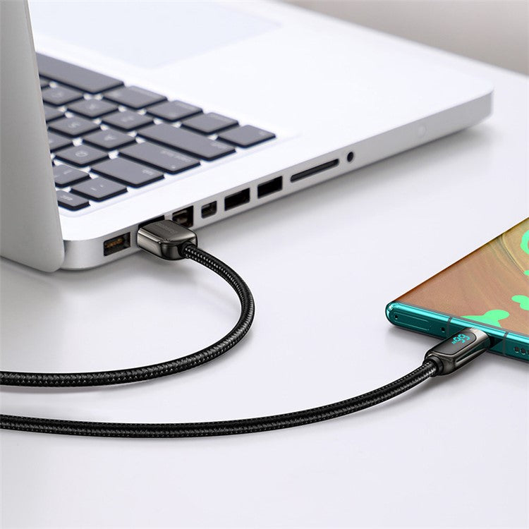 BASEUS Display Fast Charging Data Cable USB to Type-C 66W 2m - Black
