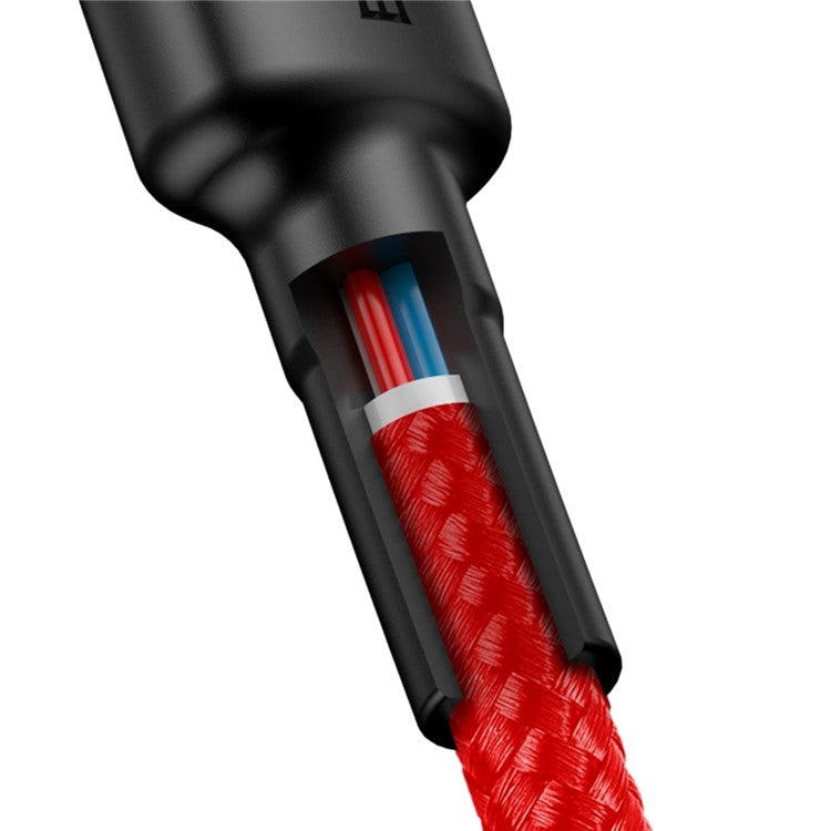 BASEUS Cafule 1m for iPhone 15 Series Type-C PD2.0 60W Flash Charging Data Cable (20V 3A) - Red