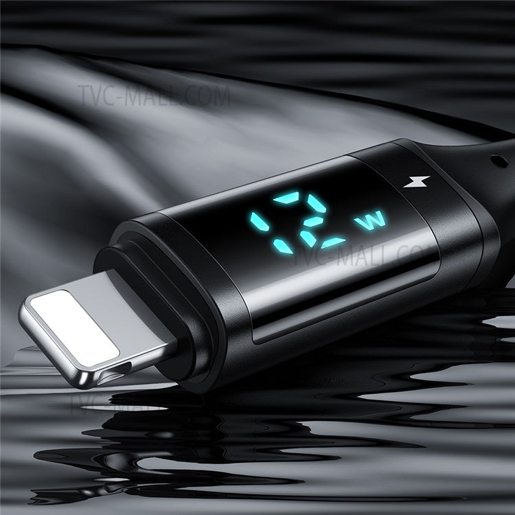 MCDODO MDD CA-1060 1.2m 480Mbps Data Transmission Lightning Port Charging Cable Wire - Black