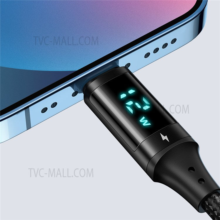 MCDODO MDD CA-1060 1.2m 480Mbps Data Transmission Lightning Port Charging Cable Wire - Black