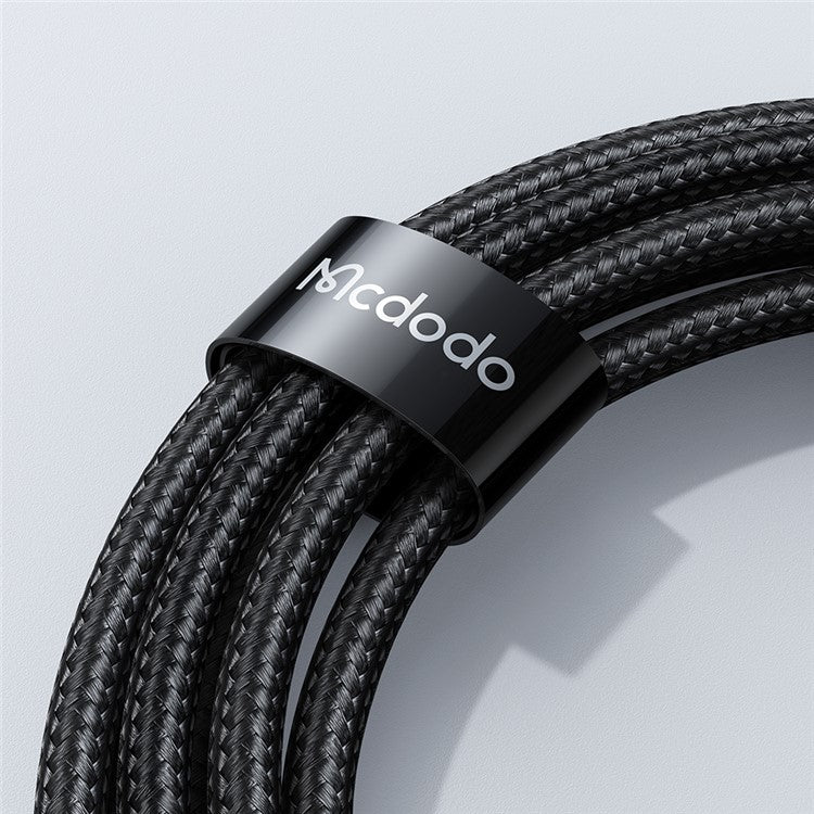 MCDODO CA-1070 1.2m USB A to Micro USB Cable 3A LED Display Charging Cord 480Mbps Data Transmission Cable - Black