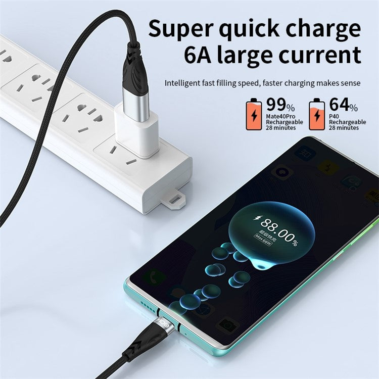 ADC-008 for iPhone 15 Series 1m 2 in 1 USB+Type-C to Type-C 100W Flash Charging Data Cable