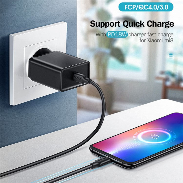 UGREEN for iPhone 15 Series 3m PD 60W QC3.0 Fast Charging + 480Mbps Data Transfer USB C to Type-C Cable