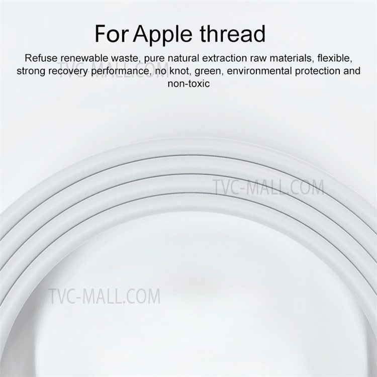 IVON CA70 3-Meter USB to Lightning 8-Pin Phone Cable 2.4A Fast Charging Data Transmission Cable Cord
