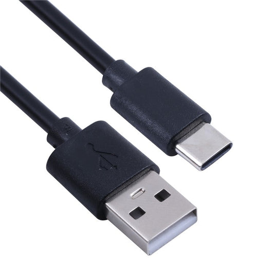 For iPhone 15 Series 50cm USB C Charge Braided Cord USB A to Type-C Copper Core Charging Cable - Black