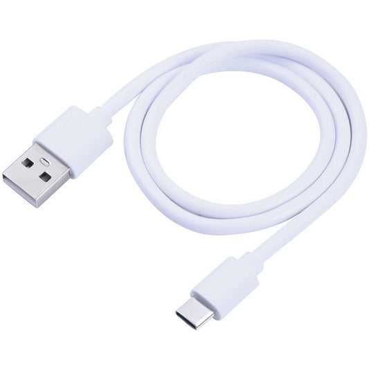 For iPhone 15 Series 100cm USB to Type-C Copper Core Charging Cable for Samsung Xiaomi Huawei Cellphone Charger Cord - White