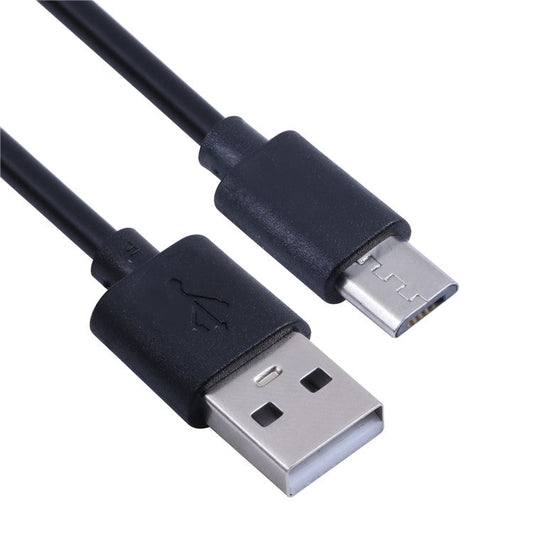 30cm USB to Micro USB Mobile Phone Charger Cord Copper Core Charging Cable - Black