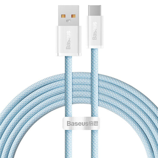 BASEUS Dynamic Series 2m Data Transmission 100W USB to Type C Charging Cord Fast Charging Line - Blue