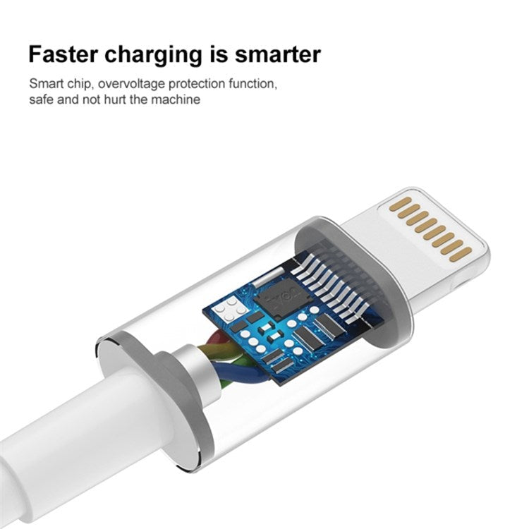 IVON CA93 1m PD 20W Fast Charging Wire Type-C to 8 Pin TPE Data Cable