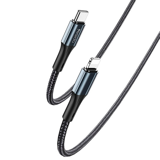 YESIDO CA95 1.2m PD 20W Type-C to Lightning Charging Cable for iPhone Braided Wire Data Cord
