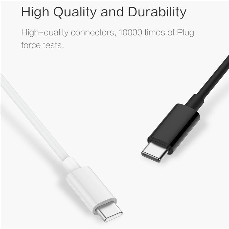 ZMI AL308E for iPhone 15 Series 1.5m Data Cable Type-C to Type-C 5A / 100W Fast Charging Wire, High-end Version - White