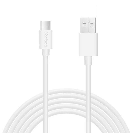 YOOBAO YB-400C for iPhone 15 Series 1.2m 2.4A Fast Charging Data Cable USB-A to Type-C Flexible TPE Round Wire