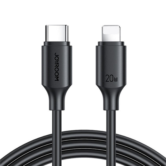 JOYROOM S-CL020A91 1m Premium Series for iPhone 15 Series Type-C to Lightning 480Mbps Data Cable PD 20W Fast Charging Wire - Black