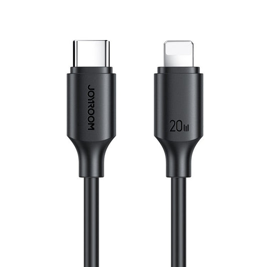 JOYROOM S-CL020A925 25cm Premium Series for iPhone 15 Series PD 20W Fast Charging Cord Type-C to Lightning Data Cable for Power Bank - Black