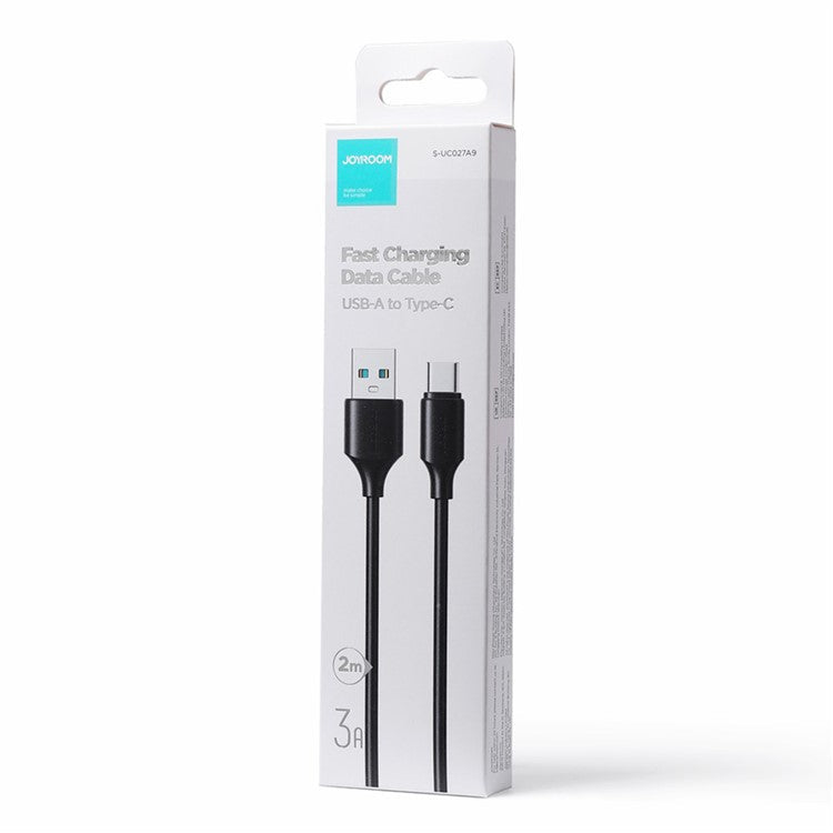 JOYROOM S-UC027A92 2m Premium Series for iPhone 16-15 Series USB-A to Type-C 3A Fast Charging Cable Support Data Transfer - Black