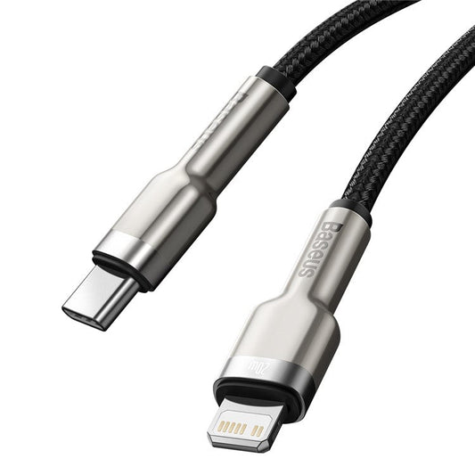 BASEUS Cafule Serires Metal Data Cable Type-C to 7Pin PD 20W 0.25m Fast Charging Cable for iPhone