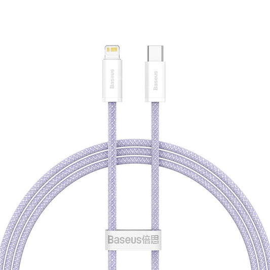 BASEUS Dynamic 2 Series 1m Type-C to 7 Pin Data Cable PD 20W Fast Charging Cable for iPhone - Purple