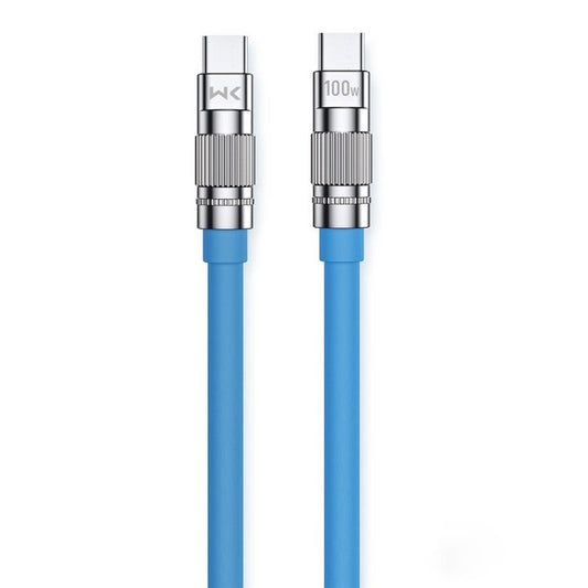 WEKOME Wingle Series for iPhone 15 Series 1m Type-C to Type-C 100W Super Fast Charging Cord Data Cable - Blue