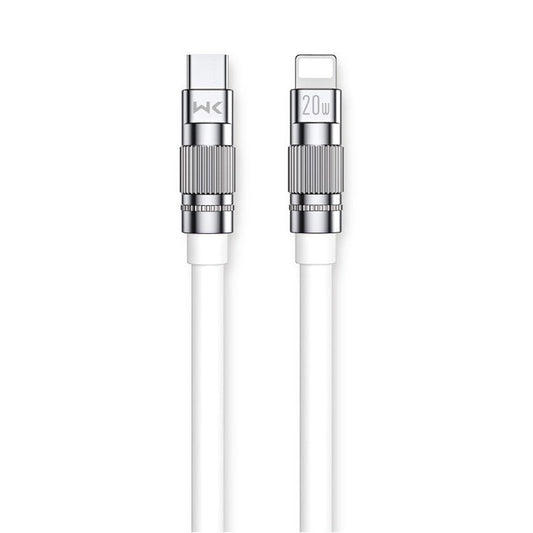 WEKOME Wingle Series 1m PD 20W Type-C to Lightning Anti-freeze Thicken Data Cable Super Fast Charging Cord - White