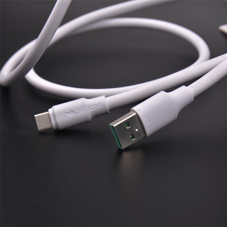 PINZUN  PX-10 1m 6A USB to Type-C Cable 6A Fast Charge Data Transmission Line for Huawei, Sony, Xiaomi