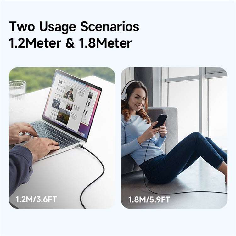 MCDODO CA-3590 MDD for iPhone 15 Series 1.2m 6A USB to Type-C Data Cable USB 100W Fast Charging Cable for Smartphone (Black)