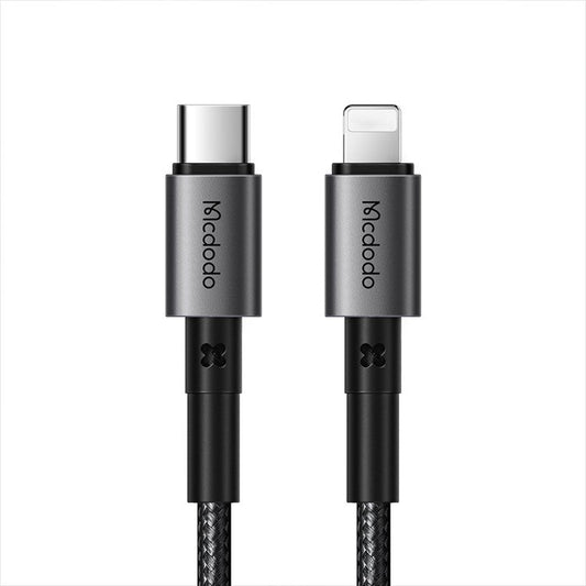 MCDODO CA-2851 MDD 1.8m PD 36W Lightning Charging Cord for iPhone, iPad Type-C to Lightning Data Cable (Black)