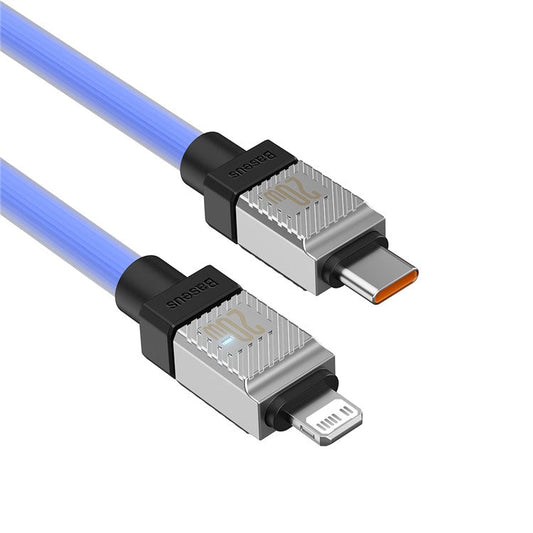 BASEUS CoolPlay Series CB000045 2m Data Transfer Cord 20W Fast Charging Type-C to iP 7PiN Charging Cable - Blue