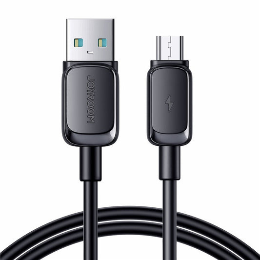 JOYROOM S-AM018A14 Multi-Color Series 2m 2.4A USB-A to Micro Fast Charging Cable TPE Phone Data Cord - Black