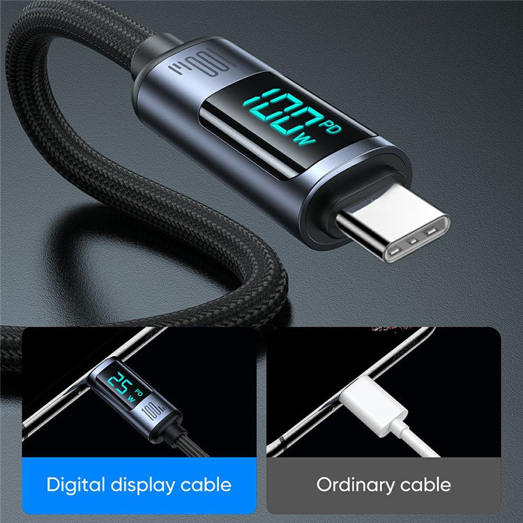 JOYROOM S-CC100A16 1.2m Prism Series for iPhone 16-15 Series Type-C to Type-C Digital Display Fast Charging Data Cable