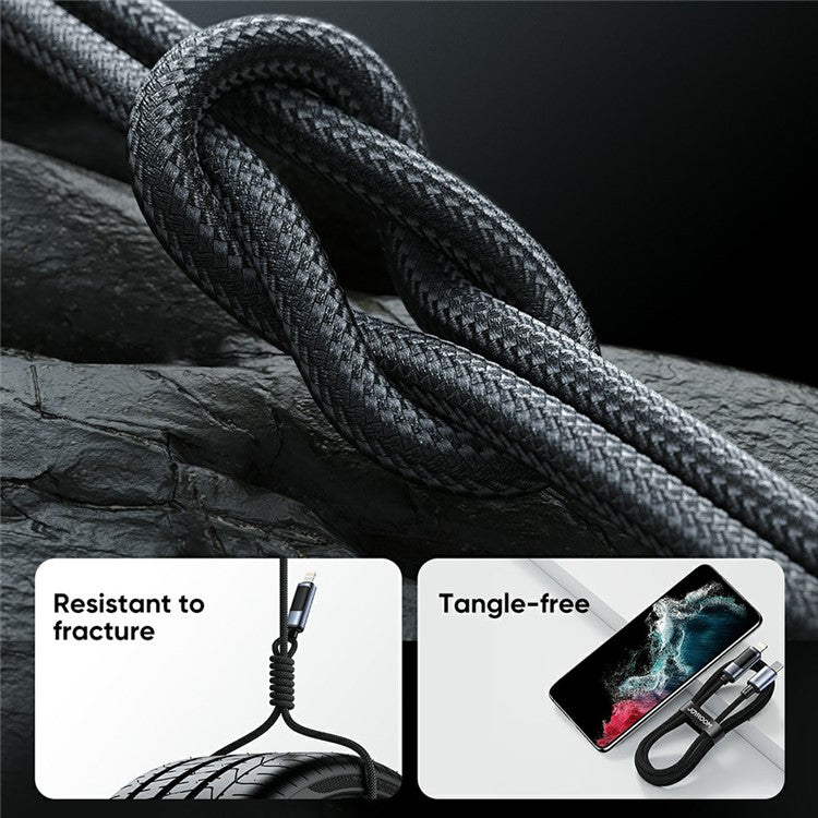 JOYROOM S-CC100A16 1.2m Prism Series for iPhone 16-15 Series Type-C to Type-C Digital Display Fast Charging Data Cable