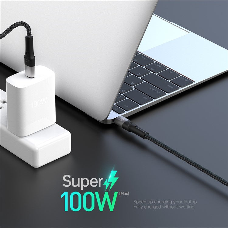 DUZZONA A4 for iPhone 16-15 Series 100W 3-in-1 5A Fast Charging Cable USB-C to USB-C+Lightning+Micro USB Cord (CE / FCC / UKCA / ROHS Certificate)