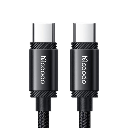 MCDODO CA-3680 MDD for iPhone 15 Series 1.2m 240W Type-C to Type-C Data Cable Nylon Braided Phone Charging Cord - Black