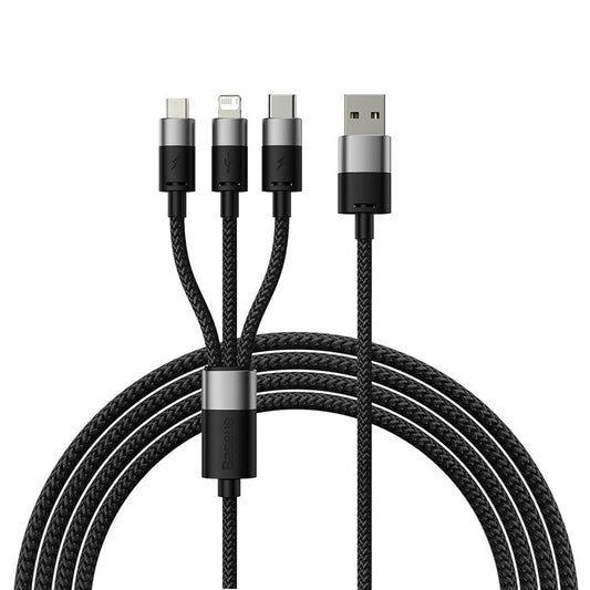 BASEUS StarSpeed Fast Charging Data Cable USB to Type-C / iP / Micro USB Nylon Braided Charging Cord