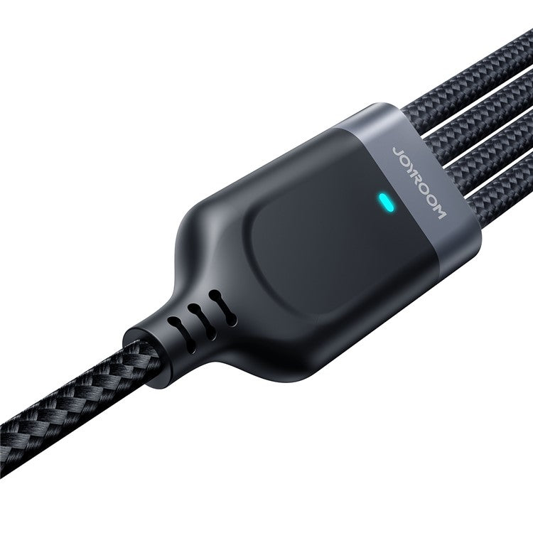 JOYROOM S-1T4018A18 1.2m Multi-use Series for iPhone 15 Series 4-in-1 Lightning*2+Type-C+Micro 3.5A Fast Charging Data Cable