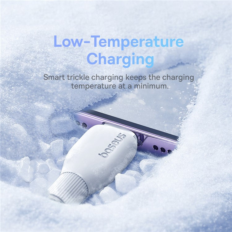 BASEUS Pudding Series Fast Charging Cable Type-C to iP 20W, 2m 480Mbps Charging Data Cable - White
