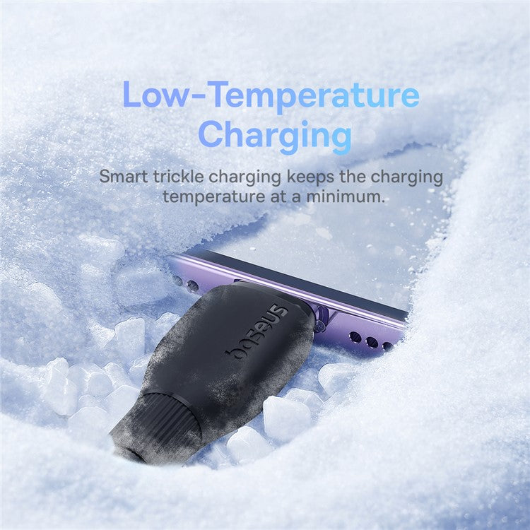 BASEUS Pudding Series Fast Charging Cable Type-C to iP 20W, 2m 480Mbps Charging Data Cable - Black
