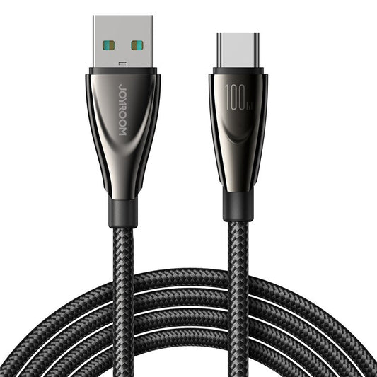 JOYROOM SA31-AC6 Pioneer Series 1.2m PD 30W USB-A to Type-C Charging Cord Nylon Braided Fast Charging Data Cable