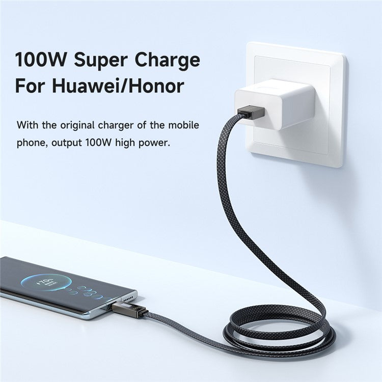 MCDODO CA-4980 MDD Rhythm Series for iPhone 15 Series 1.2m PD 100W USB to Type-C Data Cable with 9-level Light Display - Black
