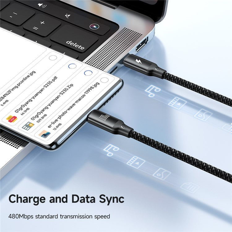 MCDODO CA-4940 Beta Series for iPhone 15 Series 1.2m USB-C to Type-C + iP + Wireless Charger for Apple Watch 3 in 1 Charging Cable, Black